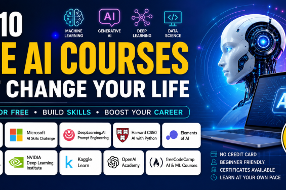 Top 10 Free AI Courses That Can Change Your Life in 2026
