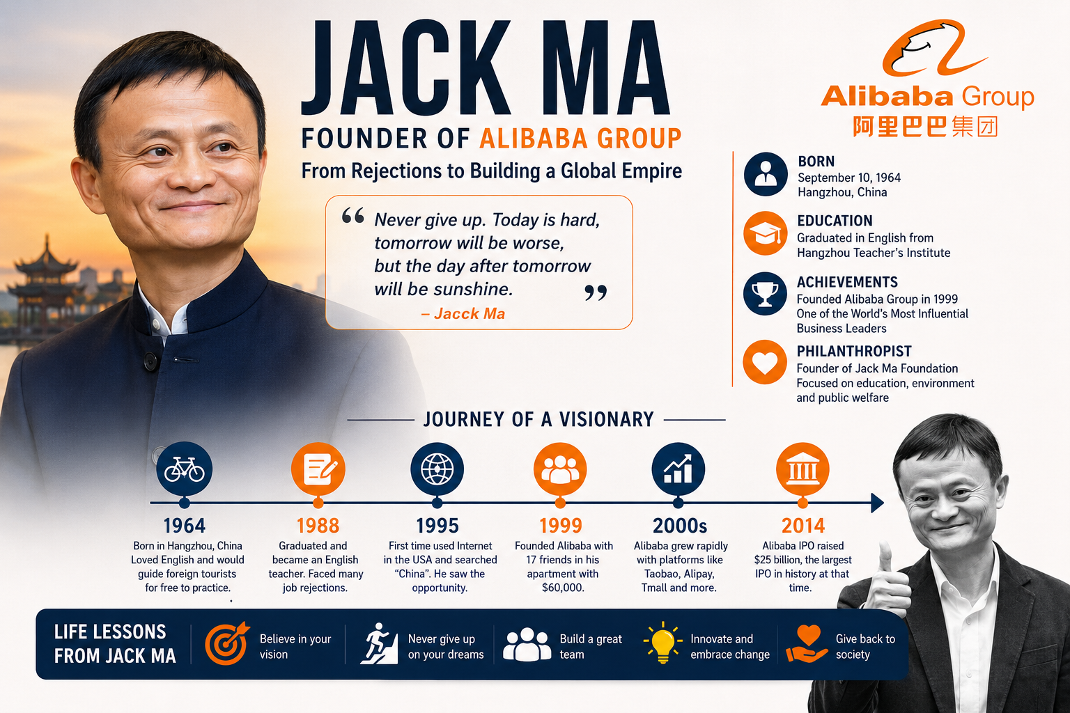 Jack Ma Biography: The Inspiring Journey from Rejections to Alibaba Founder