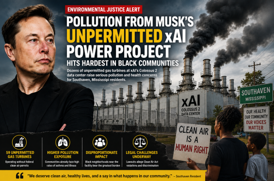 xAI Power Project Faces Pollution Scrutiny Over Unpermitted Gas Turbines Near Black Communities