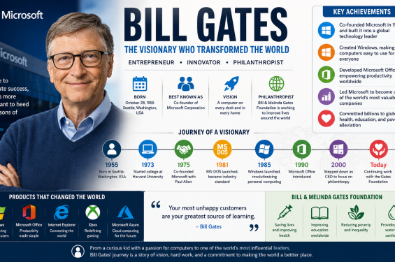 Bill Gates Biography: Success Story, Microsoft Founder & Life Journey