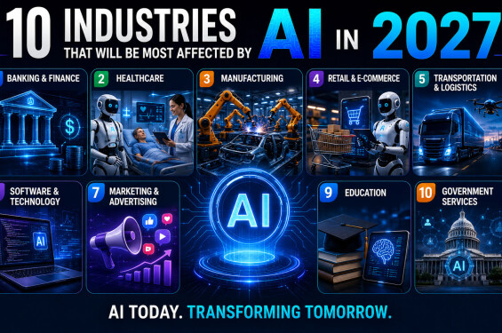10 Industries That Will Be Most Affected by AI in 2027 | US & UK