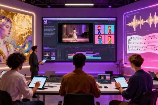 AI in Creative Industries - Art, Music, and Content Creation